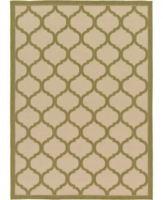 Bayshore Home Outdoor Pashio Pas5 Olive 7' x 10' Area Rug