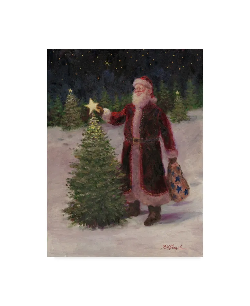 Mary Miller Veazie 'Santa With Stars' Canvas Art - 18" x 24"