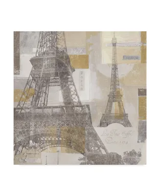 Lisa Audit 'Eiffel Tower Iii' Canvas Art - 18" x 18"