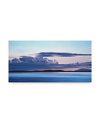 Ron Parker 'Evening Clouds On The Water' Canvas Art - 16" x 32"