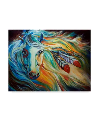 Marcia Baldwin 'Breaking Dawn Indian War Horse' Canvas Art