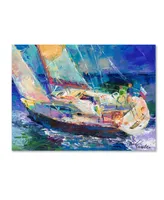 Richard Wallich 'Sailboat' Canvas Art - 35" x 47"