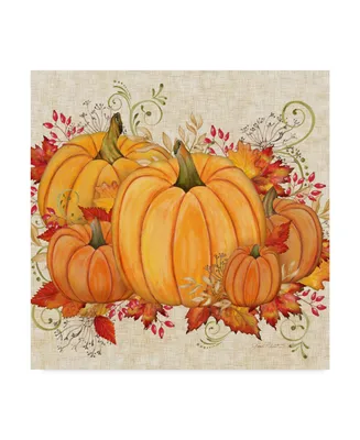 Jean Plout 'Fall Pumpkins' Canvas Art