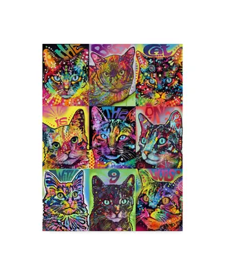 Dean Russo 'Nine Up of Cats' Canvas Art - 35" x 47"