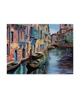 Guido Borelli 'Venezia in Rosa' Canvas Art - 14" x 19"