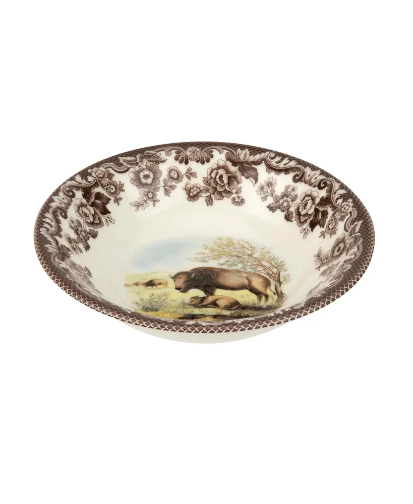 Spode Woodland Bison Ascot Cereal Bowl