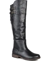 Journee Collection Women's Tori Wide Calf Knee High Riding Boots