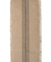 Middle Stripe Burlap Table Runner 14" x 72"