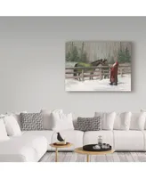 Mary Miller Veazie 'Santa With Horses' Canvas Art