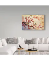 Jean Plout 'Butterfly Blossoms Asian' Canvas Art - 47" x 30"