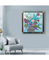 Lynn Hughes 'Full Bloom In Color' Canvas Art - 18" x 18"