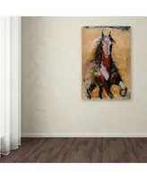 Joarez 'Golden Horse' Canvas Art