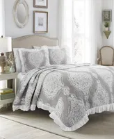 Lucianna Ruffle Edge Cotton 3Pc King Bedspread Set