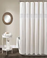 Lush Decor Dana Lace Shower Curtain, 72" x