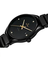 Rado Unisex Swiss Automatic True Black Diamond Accent Ceramic Bracelet Watch 40mm R27056712
