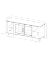 Columbus Tv Stand with Middle Doors - Grey Wash