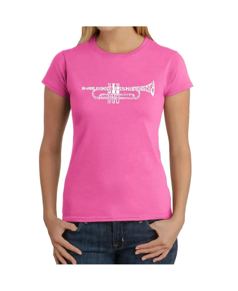 Women's Word Art T-Shirt - Trumpet