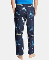 Nautica Men's Cotton Sailboat-Print Pajama Pants