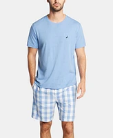 Nautica Men's Cotton Plaid Pajama Shorts