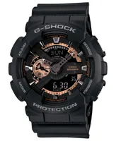 G-Shock Men's Analog Digital Black Resin Strap Watch 51x55mm GA110RG-1A