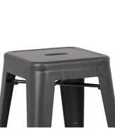 Ac Pacific Backless Industrial Metal Bar Stool