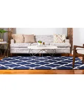 Bayshore Home Arbor Arb2 Navy Blue 7' x 10' Area Rug