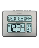 La Crosse Technology Backlight Atomic Full Calendar Clock with Extra Large Digits