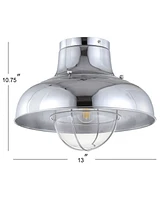 Jonathan Y Cameron 13" Metal Led Semi-Flush Mount