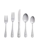 Riverridge Beaded 46 Piece Monogrammed Flatware Set - D, Service for 8