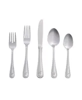 Riverridge Beaded 46 Piece Monogrammed Flatware Set - X, Service for 8