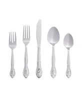 Riverridge Rose 46 Piece Monogrammed Flatware Set - O, Service for 8