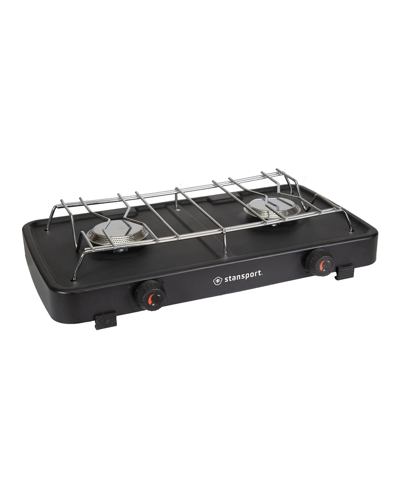 Stansport 2-Burner Regulated Propane Camp Stove