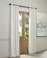 Half Price Drapes Porcelain White Grommet Signature Velvet Blackout Curtain