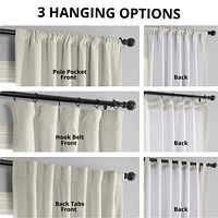 Half Price Drapes Porcelain White Signature Velvet Blackout Curtain