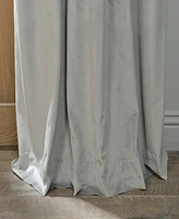 Half Price Drapes Silver Grey Signature Velvet Blackout Curtain