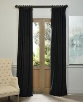 Half Price Drapes Warm Black Signature Velvet Blackout Curtain