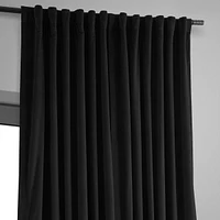 Half Price Drapes Signature Extra Wide Velvet Blackout Curtain