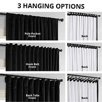 Half Price Drapes Signature Extra Wide Velvet Blackout Curtain