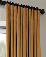 Half Price Drapes Amber Gold Signature Extra Wide Velvet Blackout Curtain