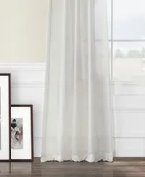 Half Price Drapes Gardenia Textured Faux Linen Sheer Curtain