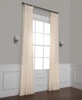 Half Price Drapes Cotton Seed Textured Faux Linen Sheer Curtain