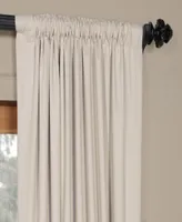 Half Price Drapes Hazelwood Beige Solid Cotton Hotel Blackout Curtain