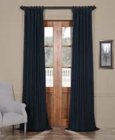 Half Price Drapes Polo Navy Solid Cotton Hotel Blackout Curtain