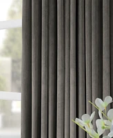 Half Price Drapes Natural Grey Signature Extra Wide Velvet Blackout Curtain