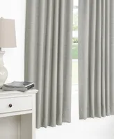 Half Price Drapes Vista Grey Textured Bellino Room Darkening Curtain