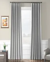 Half Price Drapes Vista Grey Textured Bellino Room Darkening Curtain