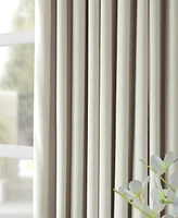 Half Price Drapes Warm Off White Grommet Signature Extra Wide Velvet Blackout Curtain