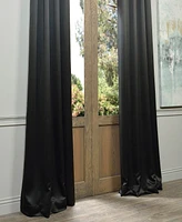 Half Price Drapes Jet Black Grommet Room Darkening Curtain