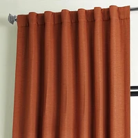 Half Price Drapes Persimmon Textured Bellino Room Darkening Curtain