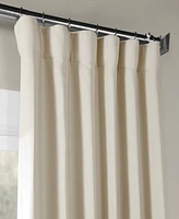 Half Price Drapes Oat Cream Textured Bellino Room Darkening Curtain